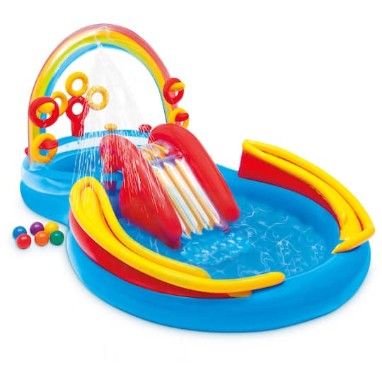 Intex® 9.9ft. Rainbow Ring Play Center